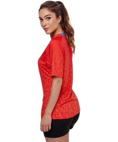 Women's Higo Lady Shirt, Standard, Athletic, Table Tennis Shirt - Anthracite or Red Medium Red $32.50 T-Shirts