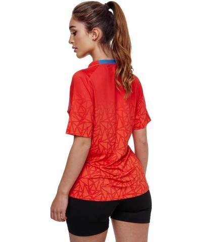 Women's Higo Lady Shirt, Standard, Athletic, Table Tennis Shirt - Anthracite or Red Medium Red $32.50 T-Shirts