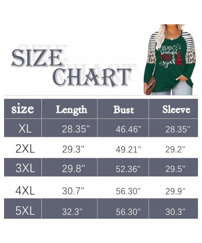 Plus Size Merry Christmas Shirts Women Xmas Buffalo Plaid Tree Shirt Long Oversized Graphic Tees Xmas Tops Green $14.15 Tops