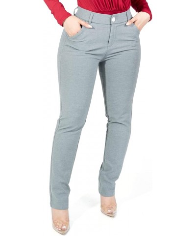 Womens Dress Pants - Stretchy, Casual Pants with Pockets Light Grey (With Zipper) $20.21 Pants