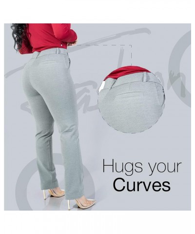 Womens Dress Pants - Stretchy, Casual Pants with Pockets Light Grey (With Zipper) $20.21 Pants