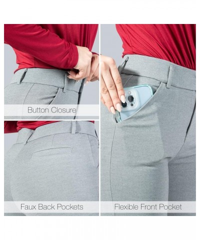 Womens Dress Pants - Stretchy, Casual Pants with Pockets Light Grey (With Zipper) $20.21 Pants