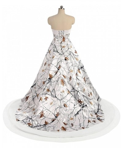 White Camo Bridal Dresses High Low Quinceanera Prom Gown 2024 Royal Blue $41.66 Dresses