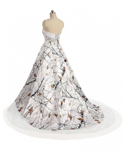 White Camo Bridal Dresses High Low Quinceanera Prom Gown 2024 Royal Blue $41.66 Dresses