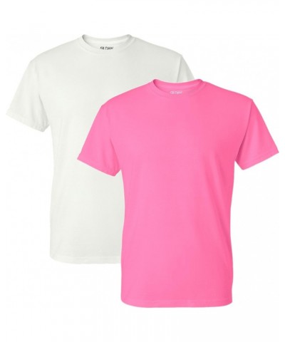 DryBlend T-Shirt, Style G8000, Multipack White/Azalea $7.88 T-Shirts