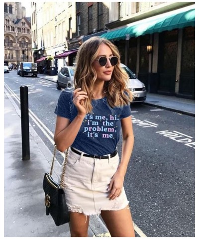 Women Country Music Concert Shirt Funny Graphic Tees Summer Tops Vintage Short Sleeve Tee Blue $7.27 T-Shirts