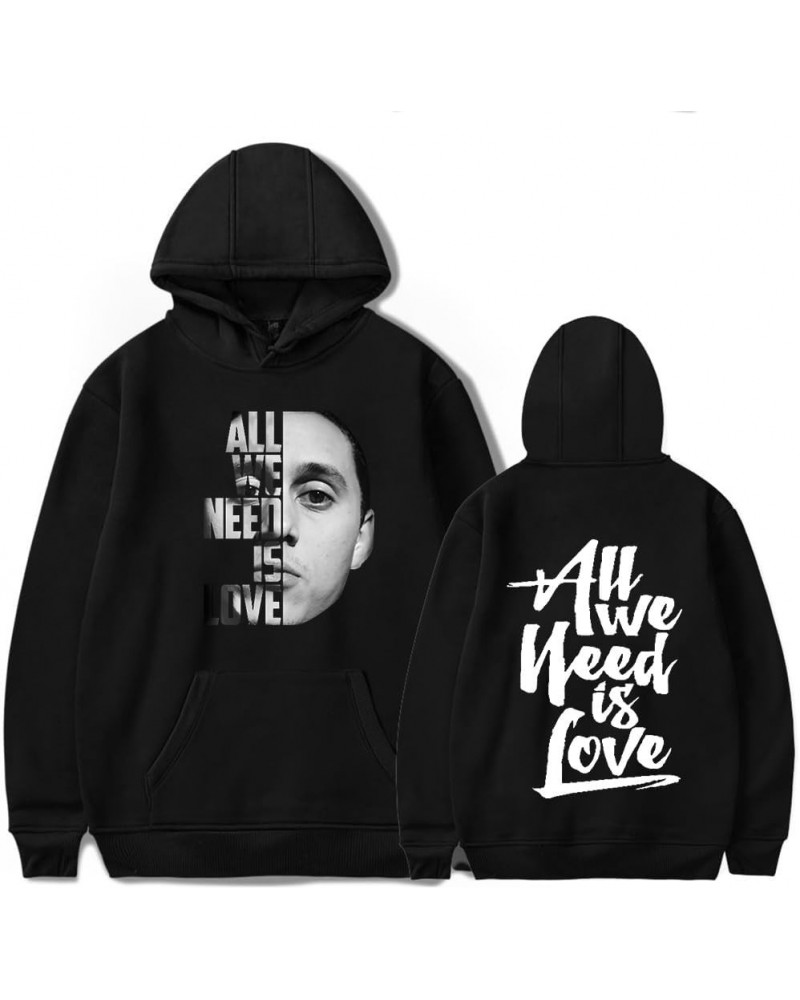 Canserbero All We Need is Love Album Logo Merch Hoodies Winter Men/Women Sweatshirt LongSleeve Sweater Black $10.66 Hoodies &...