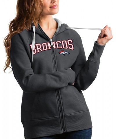 Women's Heathered NFL Wordmark Victory Full-Zip Hoodie Denver Broncos, Charcoal $43.70 Hoodies & Sweatshirts