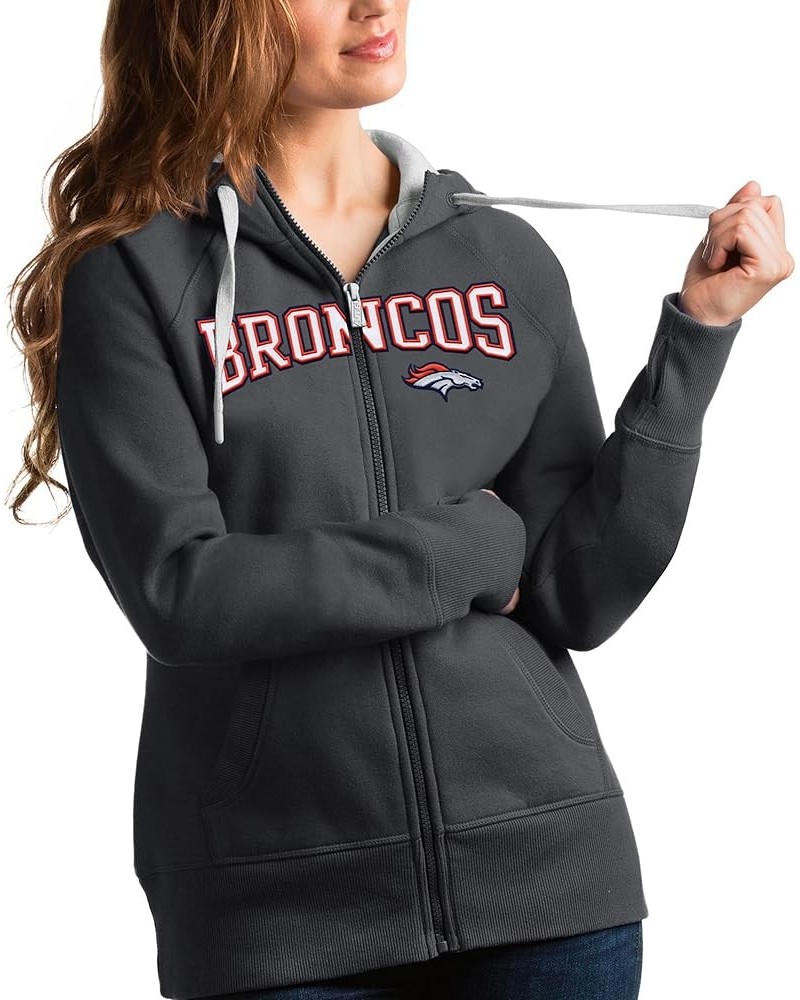 Women's Heathered NFL Wordmark Victory Full-Zip Hoodie Denver Broncos, Charcoal $43.70 Hoodies & Sweatshirts