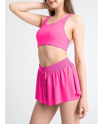 Womens Flowy Shorts with Pockets Rose Red $12.71 Activewear