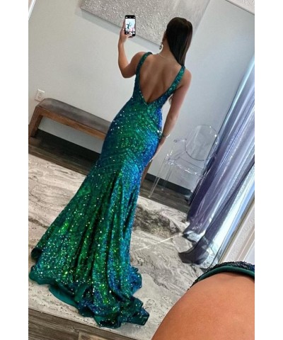 One Shoulder Sequin Prom Dresses Long Mermaid Formal Evening Gowns CR091 B-gold $45.09 Dresses