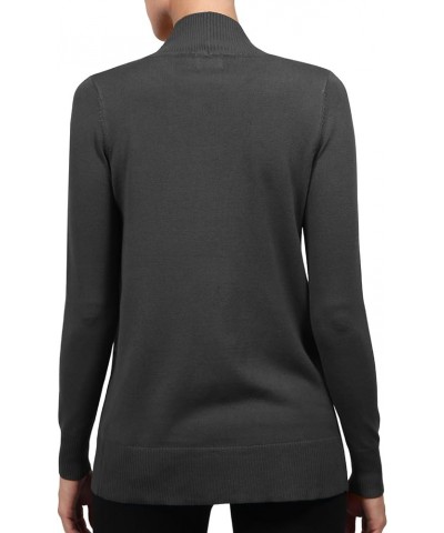 Womens Casual Open Front Knit Cardigan Sweater Extra Stretchy (S-3XL) Charcoal $12.48 Sweaters