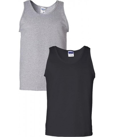 5200 - Heavy Cotton Tank Top Sport Grey-black $8.93 Shirts