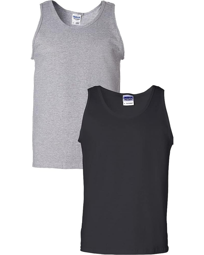 5200 - Heavy Cotton Tank Top Sport Grey-black $8.93 Shirts