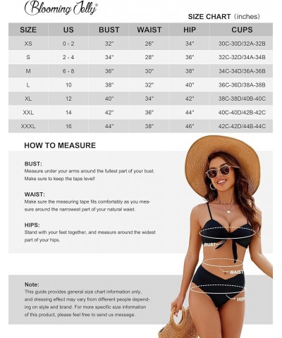 Women's High Waisted Bikini Sets Two Piece Swimsuit Front Tie Knot Bathing Suit Solid Aqua $19.24 Swimsuits