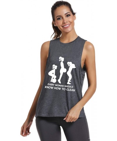 Workout Tank Tops for Women-Womens Funny Saying Fitness Gym Lift Graphic Racerback Sleeveless Shirts 0067 Grey-muscle Tank $1...