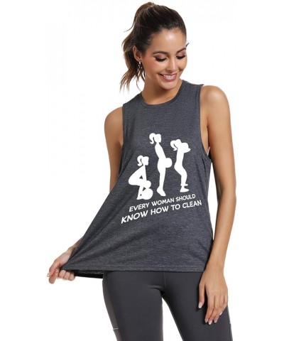 Workout Tank Tops for Women-Womens Funny Saying Fitness Gym Lift Graphic Racerback Sleeveless Shirts 0067 Grey-muscle Tank $1...