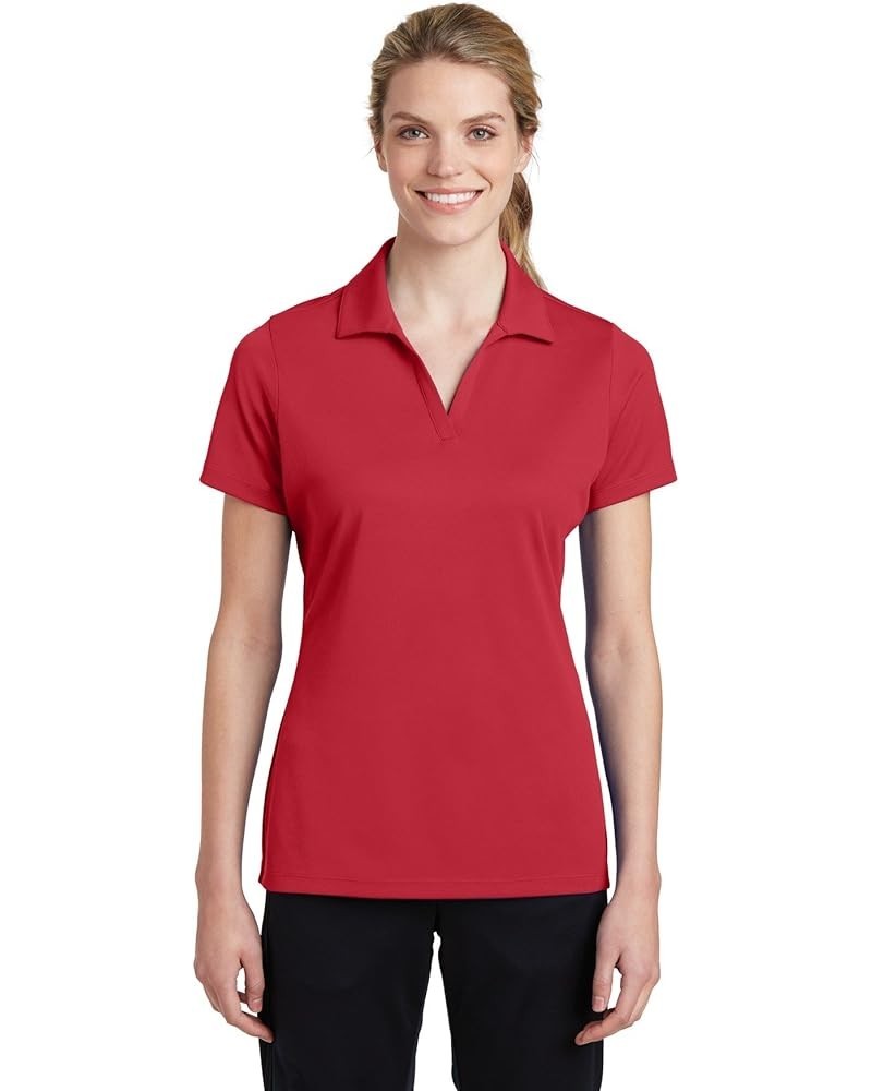 Sport Tek Women's Breathable Polo Shirt True Red $9.81 Shirts