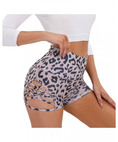 Women's Butt Lifting Athletic Shorts,High Waisted Booty Shorts,Pole Dancing Clothes,Workout Yoga Outfit Leopard $11.98 Active...