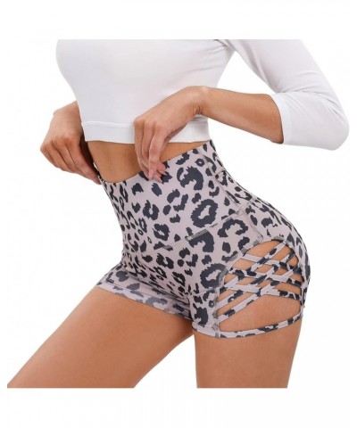 Women's Butt Lifting Athletic Shorts,High Waisted Booty Shorts,Pole Dancing Clothes,Workout Yoga Outfit Leopard $11.98 Active...