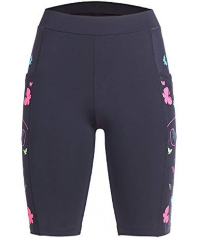 Women's Athletic Shorts,Running Shorts for Women,Workout Shorts Women A-black Butterfly $9.24 Activewear