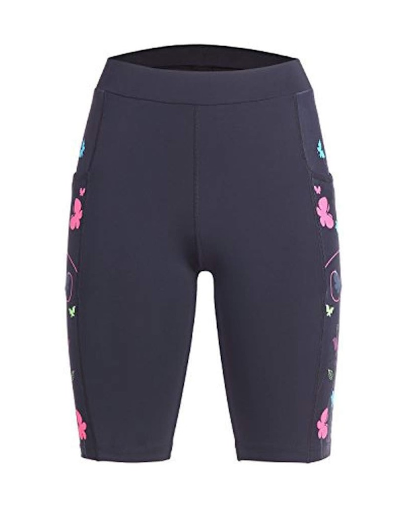 Women's Athletic Shorts,Running Shorts for Women,Workout Shorts Women A-black Butterfly $9.24 Activewear