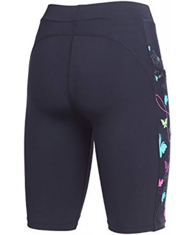 Women's Athletic Shorts,Running Shorts for Women,Workout Shorts Women A-black Butterfly $9.24 Activewear