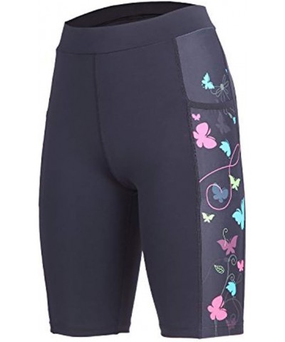 Women's Athletic Shorts,Running Shorts for Women,Workout Shorts Women A-black Butterfly $9.24 Activewear