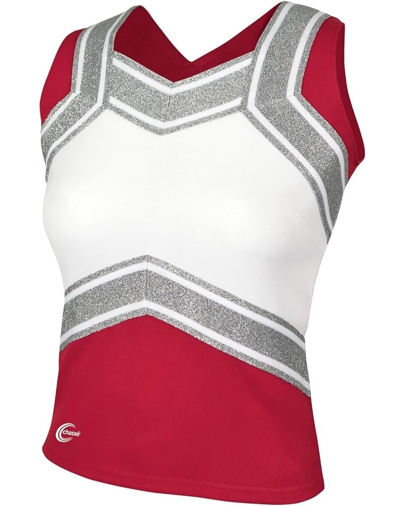 Womens' Blaze Shell Top Red/White/Met Silver $27.69 Tanks