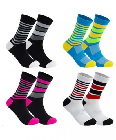 Unisex Cycling Socks Adults Sports and Running Compression Socks Men &Women Black $11.53 Activewear