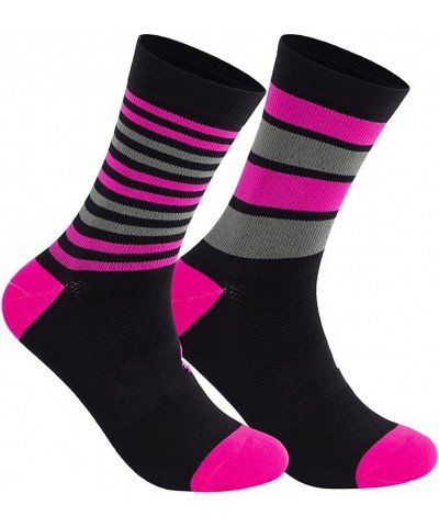 Unisex Cycling Socks Adults Sports and Running Compression Socks Men &Women Black $11.53 Activewear