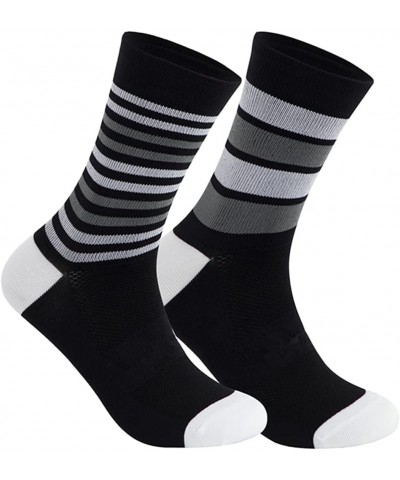 Unisex Cycling Socks Adults Sports and Running Compression Socks Men &Women Black $11.53 Activewear