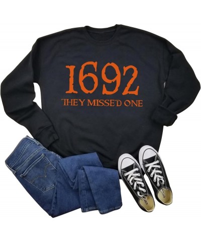 Sanderson Witch Museum Sweatshirt For Women Happy Halloween Pullover Shirts Teen Girls Funny Witches Graphic Fleece Tops 1692...