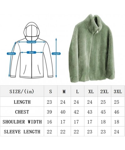 Padded Coat Stand-Collar Double-faced Fleece Jacket, Women Fleece Jacket Full Zip Rose $11.21 Jackets