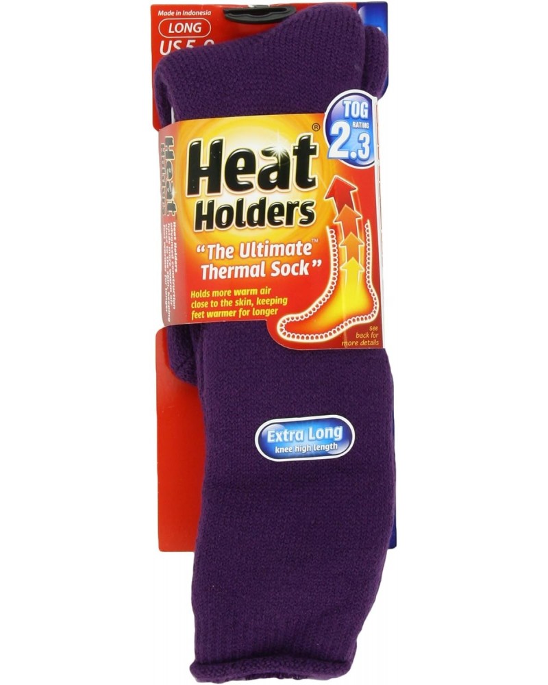 Ladies Extra Long Heat Holders, Purple, US Shoe Size 5-9, 22 Count $17.99 Activewear