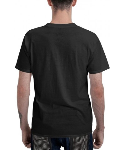 Men Shirt Casual Shirt Tee Shirt Short Sleeve Shirts Black Black-35 $11.78 T-Shirts