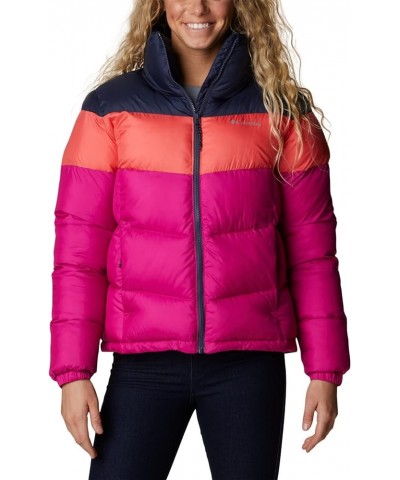 Women's Puffect Color Blocked Jacket Wild Fuchsia/Blush Pink/Nocturnal $40.67 Jackets