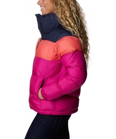 Women's Puffect Color Blocked Jacket Wild Fuchsia/Blush Pink/Nocturnal $40.67 Jackets