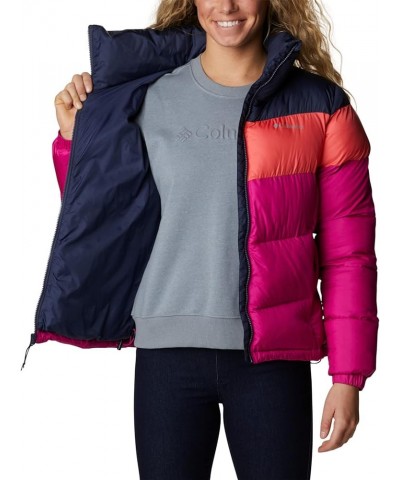 Women's Puffect Color Blocked Jacket Wild Fuchsia/Blush Pink/Nocturnal $40.67 Jackets