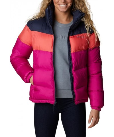 Women's Puffect Color Blocked Jacket Wild Fuchsia/Blush Pink/Nocturnal $40.67 Jackets