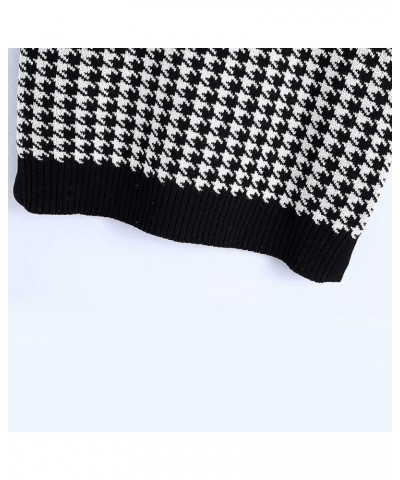 Women's Fashion Sweaters Trendy 2023 Fall Pullover Shirt Collision Color Sleeveless Sweater Vest Cropped Black $12.86 Sweaters