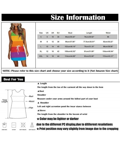 Casual Striped Dress for Women, Sleeveless Summer Dresses for Women 2023 Loose Bandage Pocket V-Neck Tank Dress Yellow $9.83 ...