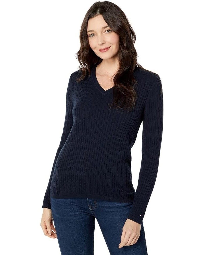 Women's Classic Fit V-Neck Sweater Sky Capt $29.93 Others