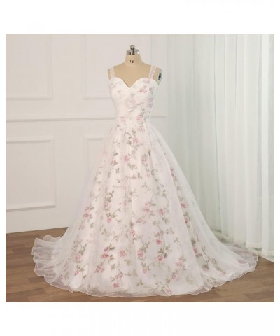 Bridal Beach Wedding Dresses 2023 Color Long Applique Lace Puffy Sleeves Bridal Gowns for Women H-champgne $49.35 Dresses