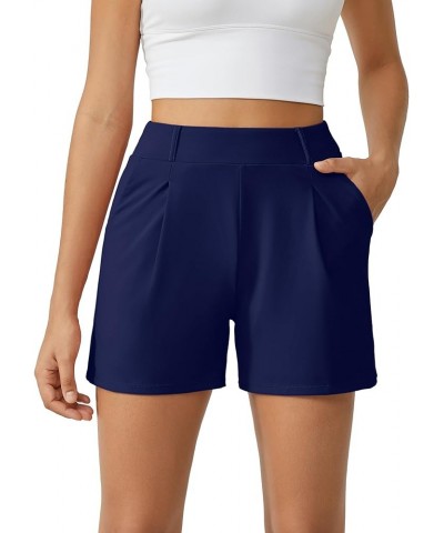 Athletic Shorts for Women Trendy Casual Relaxed Shorts with Pockets High Waist Wide Leg Active Workout Shorts Royal Blue $12....