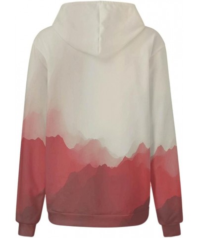 Women's Casual Hoodies Long Sleeve Lightweight Pullover Tops Loose Spring Sweatshirt with Pocket B1-pink $8.40 Activewear