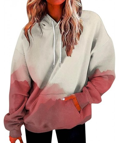 Women's Casual Hoodies Long Sleeve Lightweight Pullover Tops Loose Spring Sweatshirt with Pocket B1-pink $8.40 Activewear