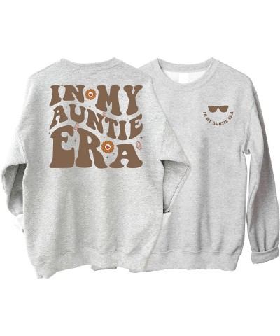 In My Auntie Era Sweatshirt, Glass Aunt Era, Eras Sweatshirt, Oversized Aunt Sweater, Retro Aunt Sweater Sport Grey $17.94 Sw...