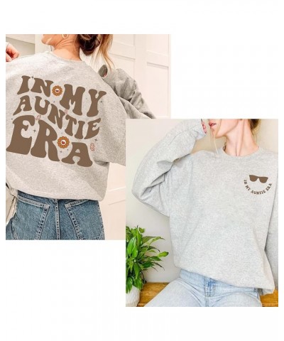 In My Auntie Era Sweatshirt, Glass Aunt Era, Eras Sweatshirt, Oversized Aunt Sweater, Retro Aunt Sweater Sport Grey $17.94 Sw...