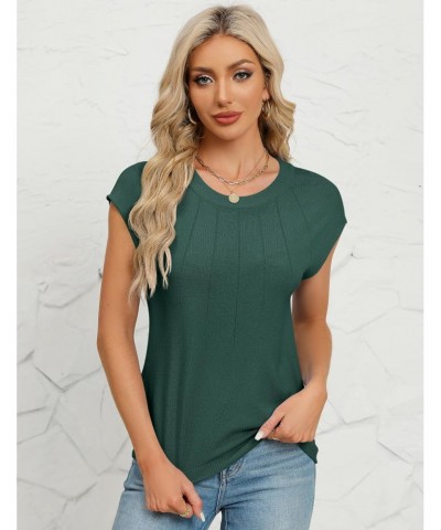 Women's Dressy Crew Neck Sleeveless Sweater Vest Casual Solid Cap Sleeve Knit Pullover Tank Tops 2024 Clothes,Green,L $12.53 ...